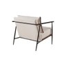 Poltrona Decorativa Linho Offwhite Aura - 3