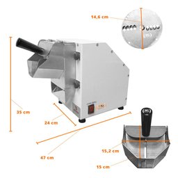 Ralador de Queijo e Coco Elétrico Com 3 Discos 20kg/h 1/3CV RQ-10 Bivolt - Braesi - 12