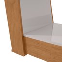 Ver imagem 2 de Conjunto Sala de Jantar Mesa Apogeu 120 Tampo Vidro Off White com 4 Cadeiras Laini - Lopas Amendoa C