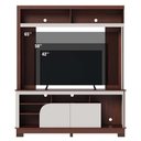 Ver imagem 6 de Estante Home Theater Belaya Nogueira Real/off White Matte para Tv até 65” - Colibri
