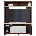 Ver imagem 1 de Estante Home Theater Belaya Nogueira Real/off White Matte para Tv até 65” - Colibri