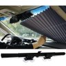 Cortina Parabrisa Protetor Solar UV Carro Onibus Sanfonada Retratil Ajustavel Janela Painel Mundo LG - 10