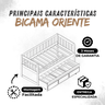 Bicama 3 Gavetas Oriente Cor Mel + 2 Colchões Ortobom D28 - 8
