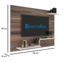 Ver imagem 3 de Painel para TV até 42 Polegadas 110CMX90CM Prateleira Denver Marrom