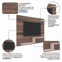 Ver imagem 5 de Painel para TV até 42 Polegadas 90cm x 110cm Marrom Nogueira/Off White Denver