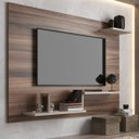 Ver imagem 1 de Painel para TV até 42 Polegadas 110CMX90CM Prateleira Denver Marrom