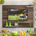 Ver imagem 7 de Painel para TV até 42 Polegadas 110CMX90CM Prateleira Denver Marrom