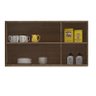 ARMÁRIO DE COZINHA MODULADA 19 PORTAS MILLE CASTANHO BRANCO - 5
