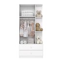 Ver imagem 5 de Guarda Roupa Infantil Labirinto 2 Pts Branco - Henn