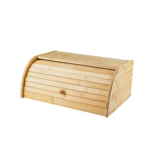Porta Pão Grande com Abertura Frontal Sense 40 X 27,5 X 16,5 Cm Bambu ou