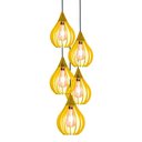 Ver imagem 4 de Luminária Teto Lustre Pendente Balcão Cozinha Sala 5 Chile Cor:amarelo4