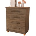 Ver imagem 2 de Cômoda 4 Gavetas Organizadora Mdf Design Moderno Elegante