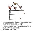 Ver imagem 7 de Paneleiro Escorredor Rústico e Porta Papel Toalha em Ferro:galinha Caipira