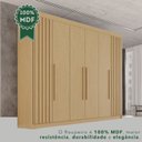 Ver imagem 7 de Guarda-Roupa Casal 100% MDF 6 Portas 6 Gavetas Granada Premium Marrom/Jequitiba