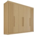 Ver imagem 2 de Guarda-Roupa Casal 100% MDF 6 Portas 6 Gavetas Granada Premium Marrom/Jequitiba