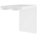 Ver imagem 1 de Mesa de Apoio Lateral para Escritório Tamburato Atria Executiva A02 Branco - Lyam Decor