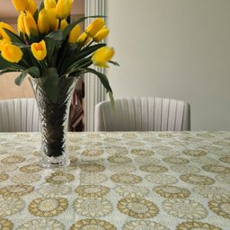 Toalha Pvc Estampada Transparente 5.0x1.4m Protetora Mesa 11 - 3