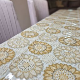 Toalha Pvc Estampada Transparente 5.0x1.4m Protetora Mesa 11 - 2