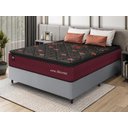 Ver imagem 1 de Conjunto Cama Box c/ Molas Ensacadas Toronto Vermelho Casal 138x188x66