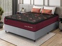 Ver imagem 1 de Conjunto Cama Box c/ Molas Ensacadas Toronto Vermelho Casal 138x188x66