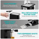 Ver imagem 7 de Casabrews Máquina de Café Expresso 20 Bar com Vaporizador (preto/prata)