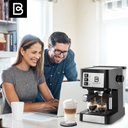 Ver imagem 6 de Casabrews Máquina de Café Expresso 20 Bar com Vaporizador (preto/prata)