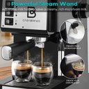 Ver imagem 4 de Casabrews Máquina de Café Expresso 20 Bar com Vaporizador (preto/prata)