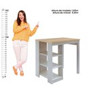 Ver imagem 5 de Bancada Cozinha Gourmet Ditália 3 Prateleiras CD-1022 cor:cinza