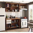 Ver imagem 2 de Cozinha Modulada Compacta com 3 Peças 7 Portas 2 Gavetas e Tampo 100% MDF Madri