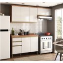 Ver imagem 1 de Cozinha Modulada Compacta com 3 Peças 7 Portas 2 Gavetas e Tampo 100% MDF Madri
