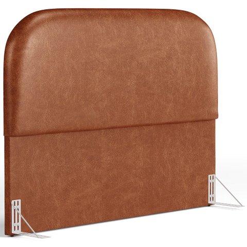 Cabeceira Cama Box King 195cm Orgânica Lanna W01 Couríssimo Camel - Lyam Decor
