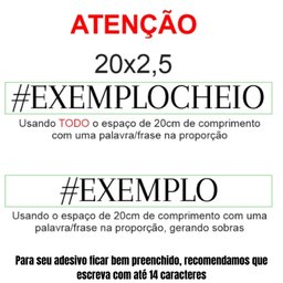 Adesivos Personalizados para Bastão Led Plastico 20x2,5cm - 70 - 3