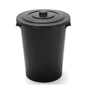 Cesto de Lixo Lixeira Grande Cozinha Casa 60 Litros Preto