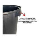 Ver imagem 6 de Cesto de Lixo Lixeira Grande Cozinha Casa 60 Litros Preto