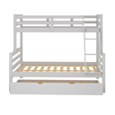 Ver imagem 6 de Treliche Casal Madeira Cama Auxiliar Solteiro Escada:Branco