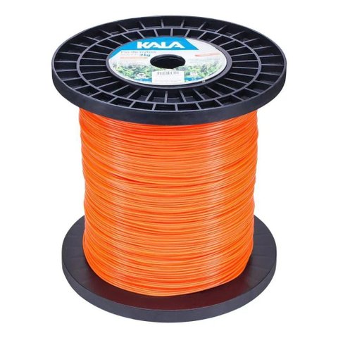 Fio de Nylon para Aparador de Grama 1,65mm 1230m 3kg Red Kala