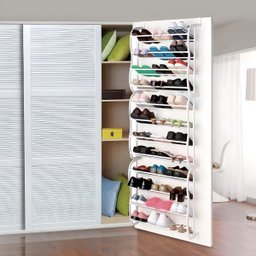Sapateira Vertical de Parede para 36 Pares - Organize com Estilo Cor:preta - 6