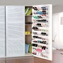 Ver imagem 6 de Sapateira Vertical de Parede para 36 Pares - Organize com Estilo Cor:preta