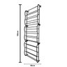 Sapateira Vertical de Parede para 36 Pares - Organize com Estilo Cor:preta - 4