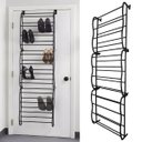 Ver imagem 2 de Sapateira Vertical de Parede para 36 Pares - Organize com Estilo Cor:preta