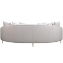 Ver imagem 4 de Sofá 4 Lugares para Sala de Estar Living Orgânico 270cm Moah T03 Linho Bege - Lyam Decor