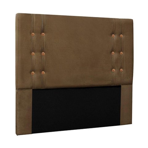 Cabeceira Cama Box Casal King Cléo Madeira Suede Caramelo Loja Sheep
