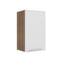 Ver imagem 1 de Armário Aéreo 40 Cm 1 Porta Rustic/Branco Veludo