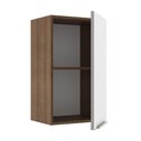Ver mais imagens de Armário Aéreo 40 Cm 1 Porta Rustic/Branco Veludo