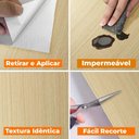 Ver imagem 7 de Adesivo Vinilico Impermeavel Hd Madeira Freijó Marfim 5m