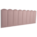 Ver imagem 1 de Cabeceira Queen Modulada Nuvem Cama Box Veludo Nude