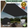 Tela Lona Preta 4x2 Metros Sombreamento Impermeável Shade Lux + Kit - 1