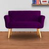Namoradeira Isabela 02 Lugares Veludo Cores - DS Estofados - Roxo - 4