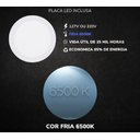 Ver imagem 3 de Ventilador de Teto Infinity Soft Led 6000k Branco 3 Pás 110v 2002 Soft 2002