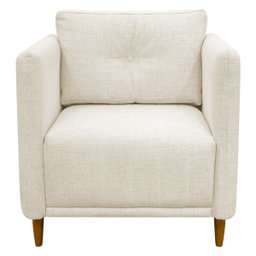 Kit 2 Poltronas Decorativa Luxo para Sala Consultório Escritório Recepção Aviv Linho Premium - 5